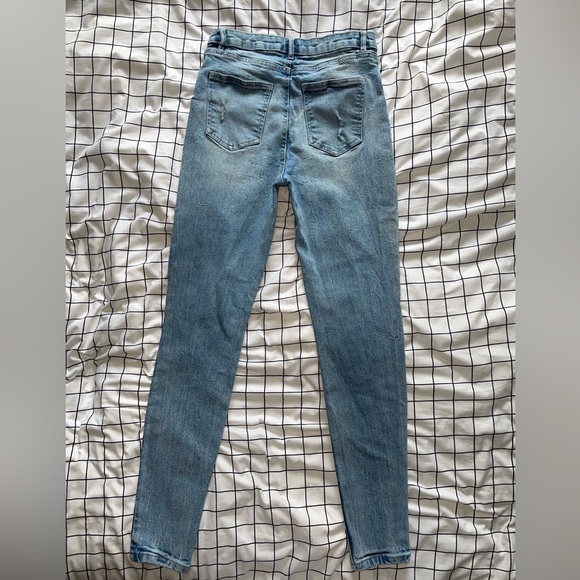 Light Acid Wash Skinny Jeans - Picture 2 of 3